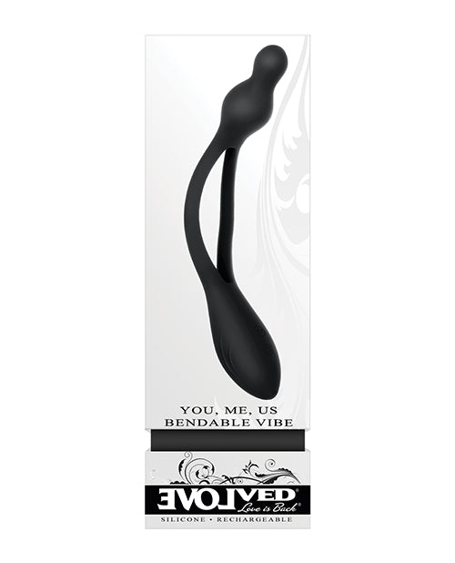 Evolved You Me Us Bendable Vibe - Black - LUST Depot