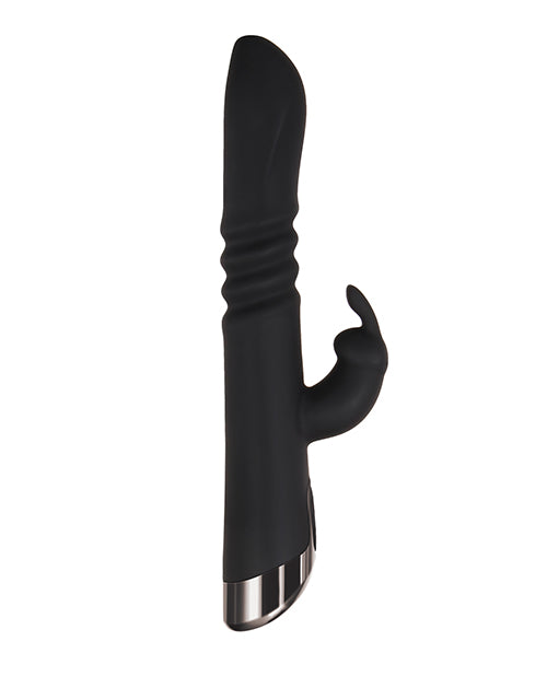 Evolved Rapid Rabbit Thrusting Dual Vibe - Black - LUST Depot