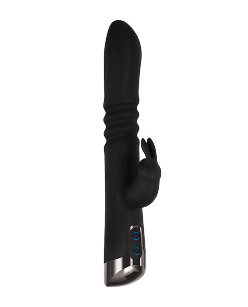 Evolved Rapid Rabbit Thrusting Dual Vibe - Black - LUST Depot