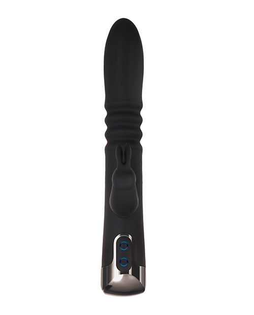 Evolved Rapid Rabbit Thrusting Dual Vibe - Black - LUST Depot