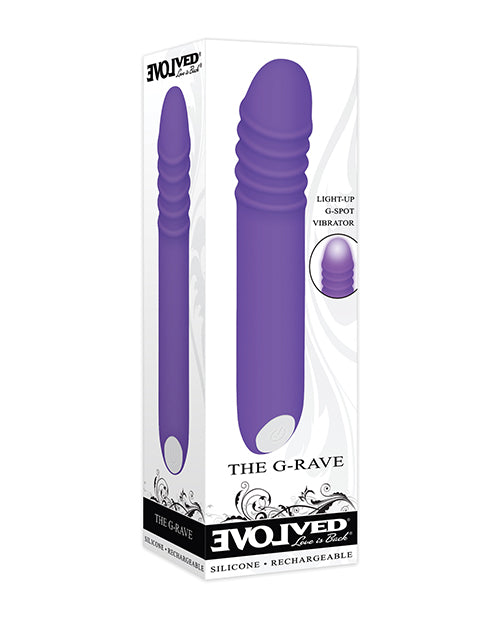 Evolved The G-rave Light Up Vibrator - Purple - LUST Depot