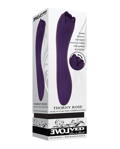 Evolved Thorny Rose Dual End Massager - Purple - LUST Depot