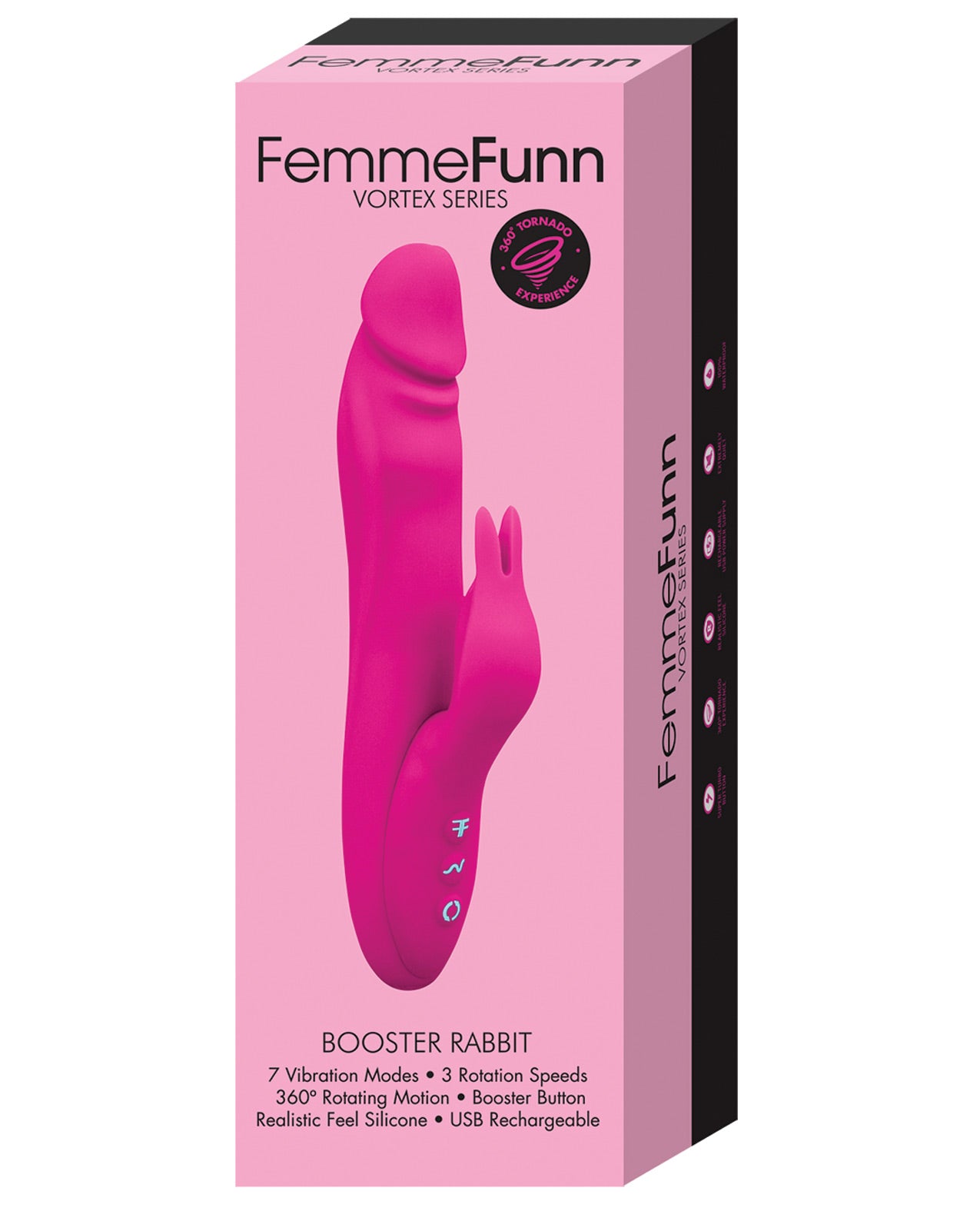 Femme Funn Booster Rabbit - Pink - LUST Depot