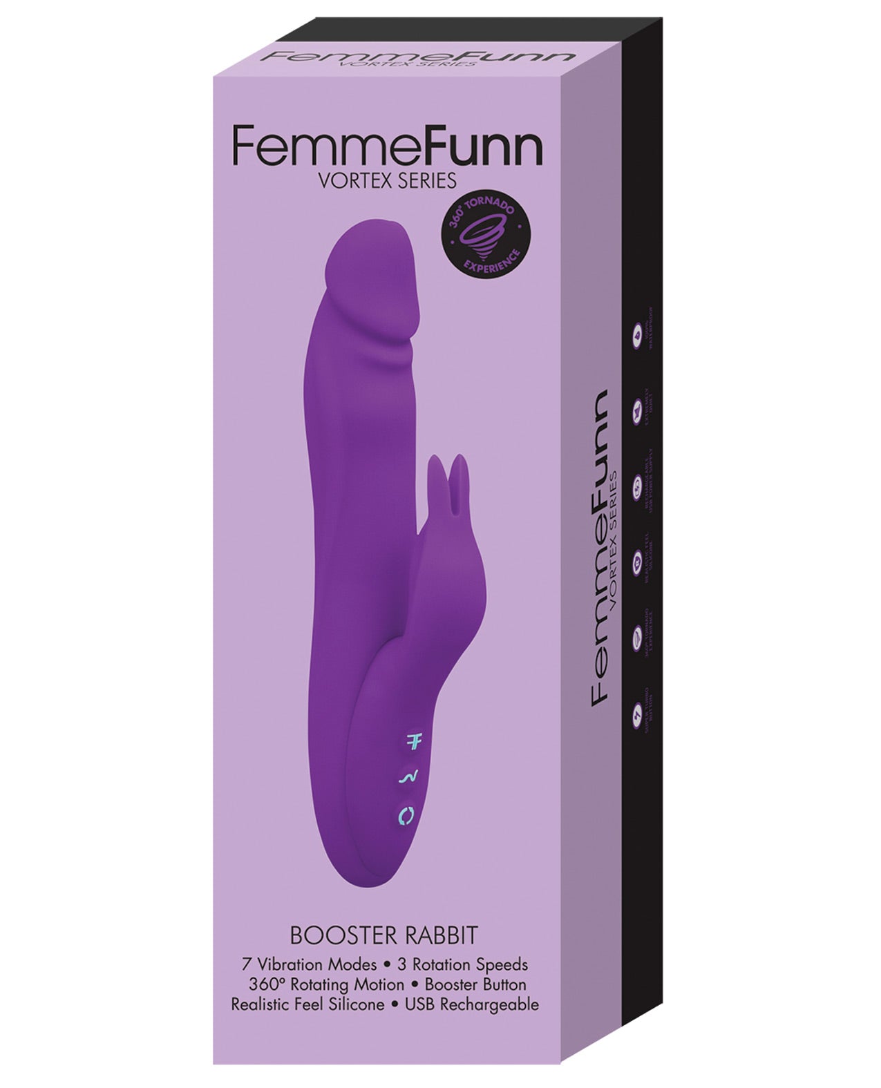 Femme Funn Booster Rabbit - Purple - LUST Depot