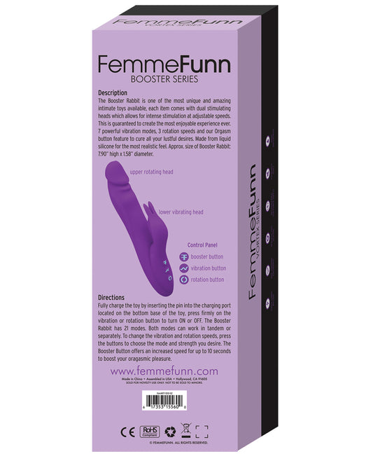 Femme Funn Booster Rabbit - Purple - LUST Depot