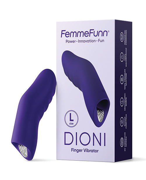 Femme Funn Dioni Wearable Finger Vibe - Large Dark Purple - LUST Depot