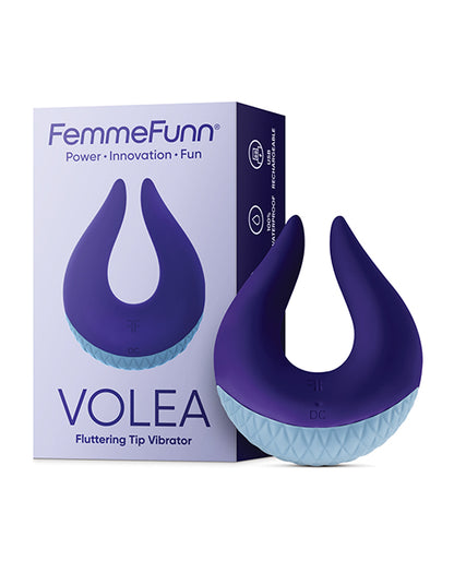 Femme Funn Volea Fluttering Tip Vibrator - Dark Purple - LUST Depot