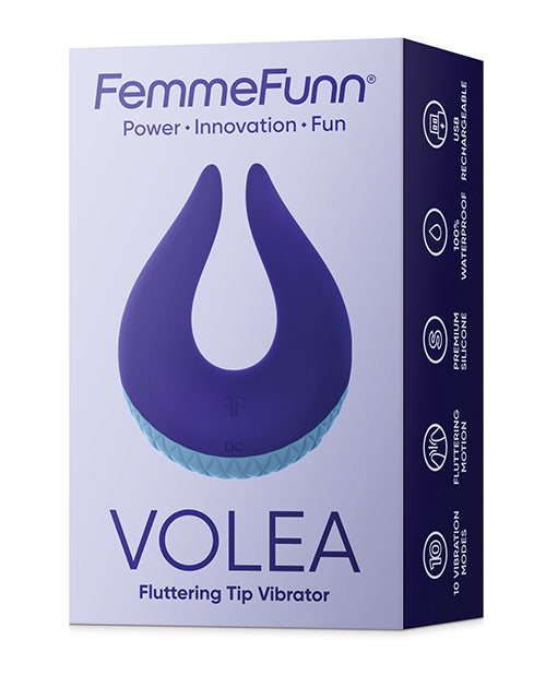 Femme Funn Volea Fluttering Tip Vibrator - Dark Purple - LUST Depot