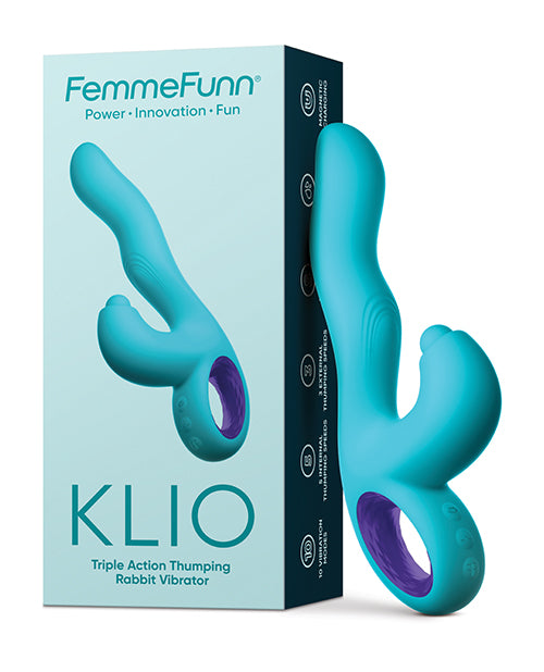 Femme Funn Klio Triple Action Rabbit - Turquoise - LUST Depot