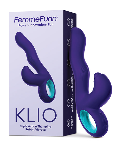 Femme Funn Klio Triple Action Rabbit - Dark Purple - LUST Depot