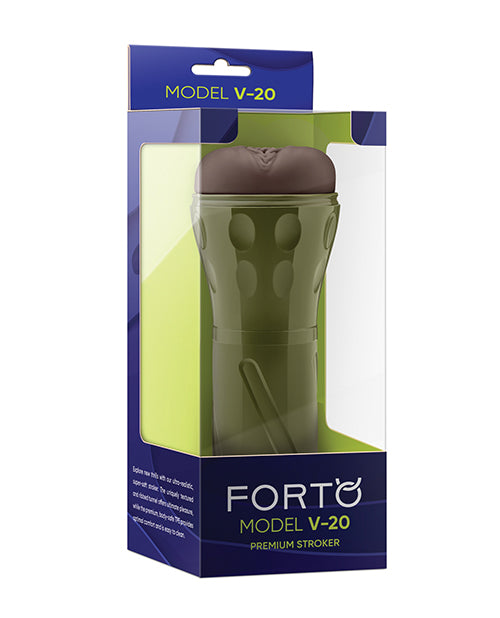 Forto Model V-20 Hard-Side Vagina Masturbator - Dark