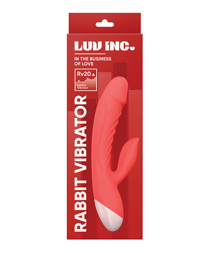 Luv Inc. Rabbit Vibrator - Coral - LUST Depot