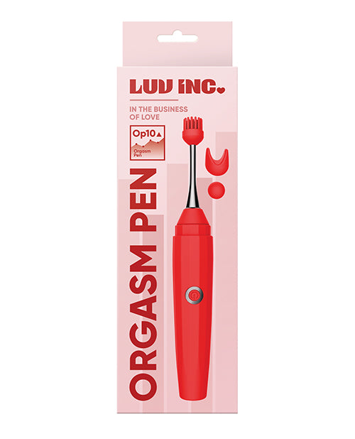 Luv Inc. Orgasm Pen W/three Attachments - Red - LUST Depot