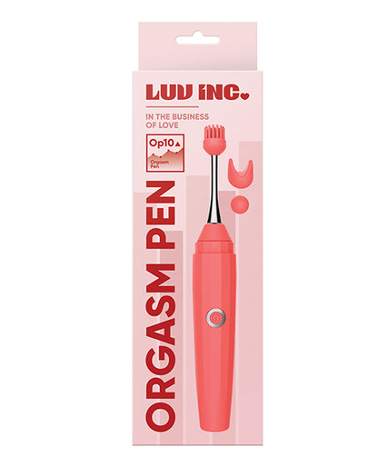 Luv Inc. Orgasm Pen W/three Attachments - Coral - LUST Depot