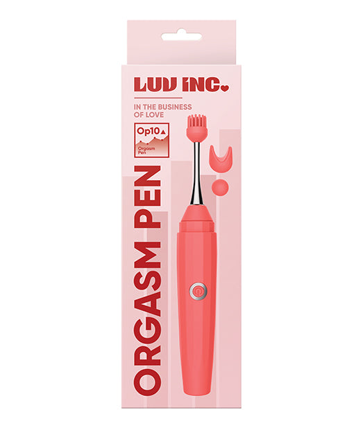 Luv Inc. Orgasm Pen W/three Attachments - Coral - LUST Depot