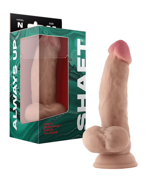 Shaft Model N Flexskin Liquid Silicone 7.5" Side Curve Dong W-balls - Pine - LUST Depot