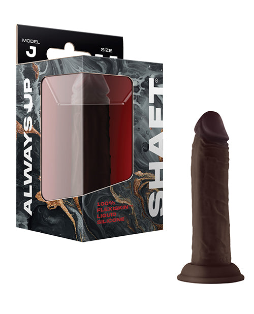 Shaft Model J Flexskin Liquid Silicone 5.5" Dong - Mahogany - LUST Depot