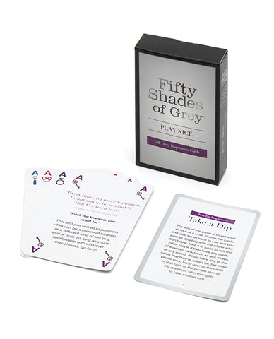 Fifty Shades Of Grey Play Nice Talk Dirty Inspiration Cards