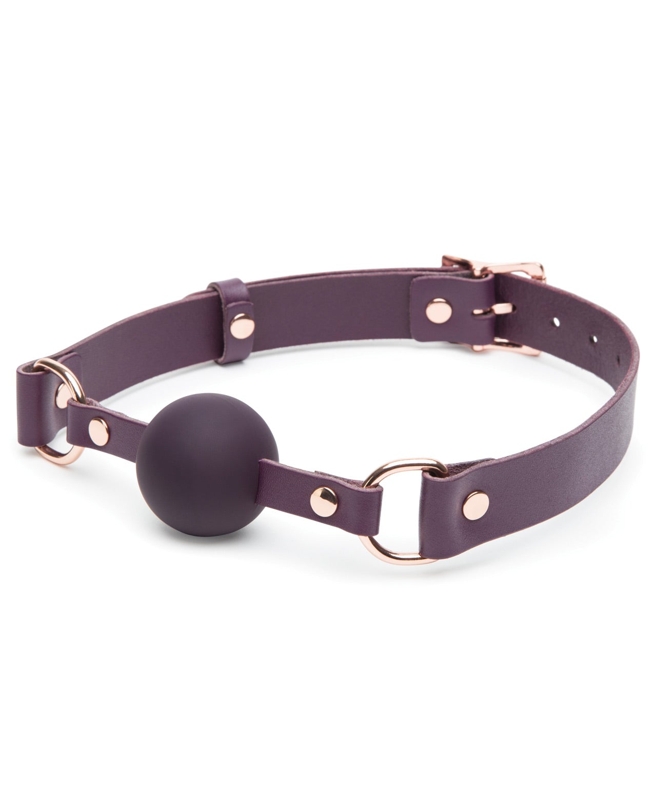 Fifty Shades Cherished Collection Leather Ball Gag - LUST Depot