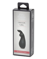 Fifty Shades Of Grey Greedy Girl Rechargeable Clitoral Rabbit Vibrator - Black