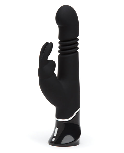 Fifty Shades Of Grey Greedy Girl Rechargeable Thrusting G Spot Rabbit Vibrator - Black - LUST Depot