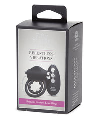 Fifty Shades Of Grey Relentless Vibrations Remote Control Love Ring - Black