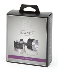 Fifty Shades Of Grey Play Nice Satin & Lace Wrist Cuffs