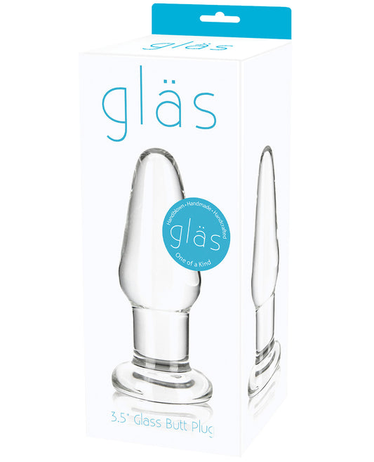 Glas 3.5" Butt Plug - Clear - LUST Depot