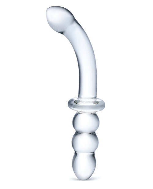 Glas 8" Ribbed G-spot Glass Dildo - LUST Depot