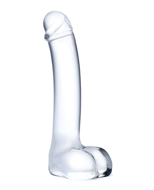 Glas 7" Realistic Curved Glass G-spot Dildo - LUST Depot