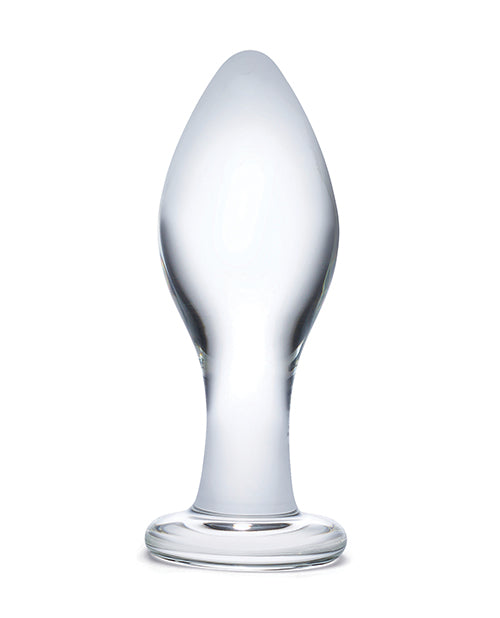 Glas 4" Classic Butt Plug - Clear - LUST Depot