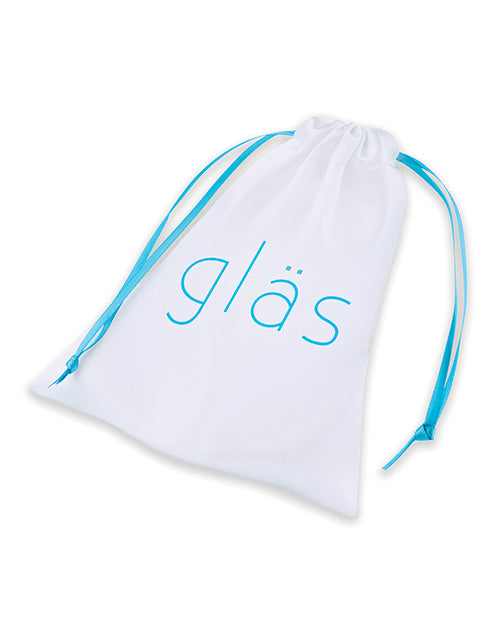 Glas 3.5" Bling Bling Glass Butt Plug - Clear - LUST Depot