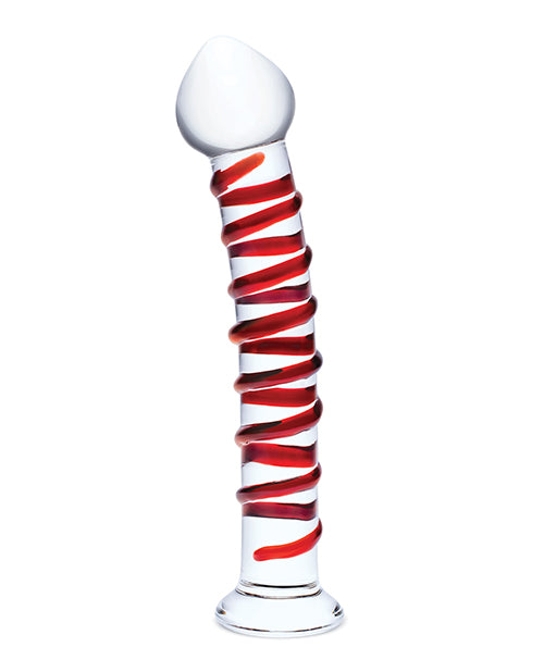 Glas 10" Mr. Swirly Dildo - Red - LUST Depot