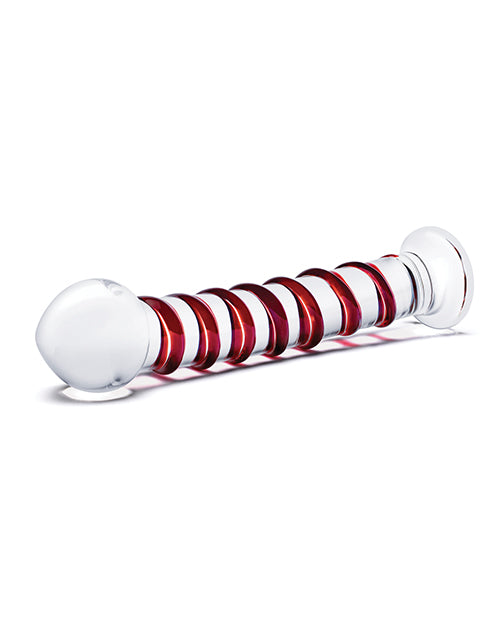 Glas 10" Mr. Swirly Dildo - Red - LUST Depot