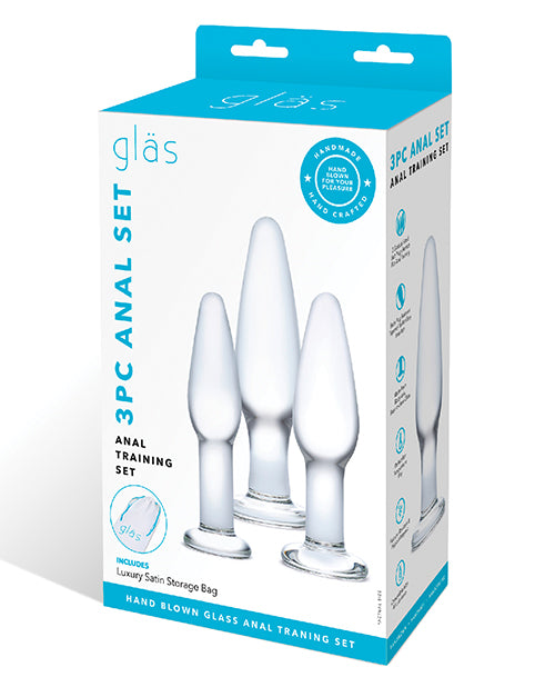 Glas 3 Pc Glass Anal Training Kit - LUST Depot