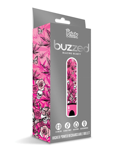 Buzzed 3.5" Rechargeable Bullet - Blazing Beauty Pink - LUST Depot