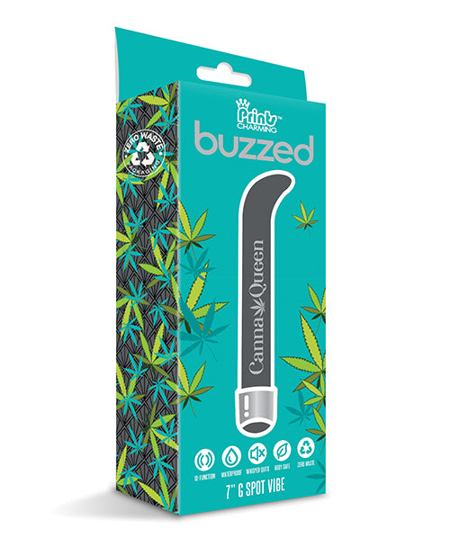 Buzzed 7" G-spot Vibe  - Canna Queen Black - LUST Depot