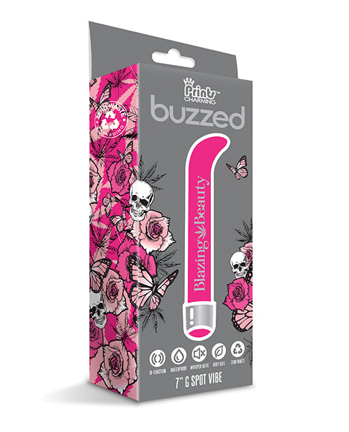 Buzzed 7" G-spot Vibe  - Blazing Beauty Pink - LUST Depot