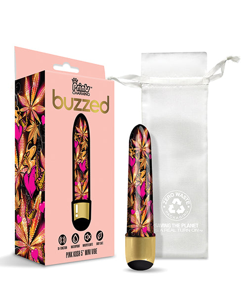 Buzzed 5" Mini Vibe - Pink Kush - LUST Depot