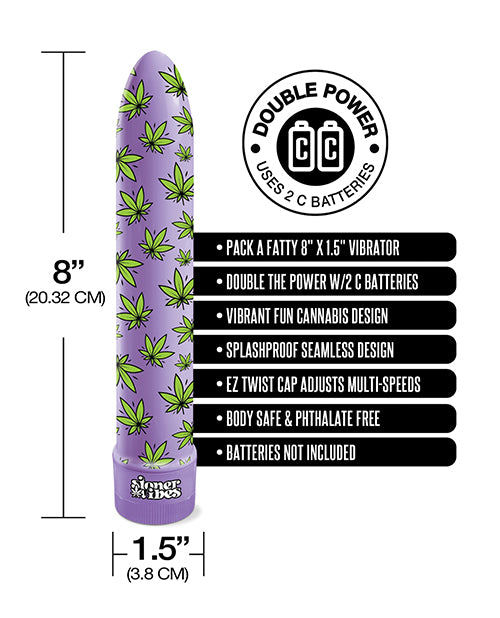 Stoner Vibes Pack A Fatty Multi Speed Vibrator - Purple Haze - LUST Depot