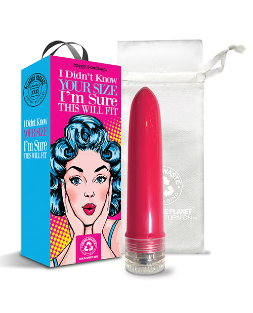 Pleasure Package I Didn't Know Your Size 4" Multi Speed Vibe  - Red - LUST Depot