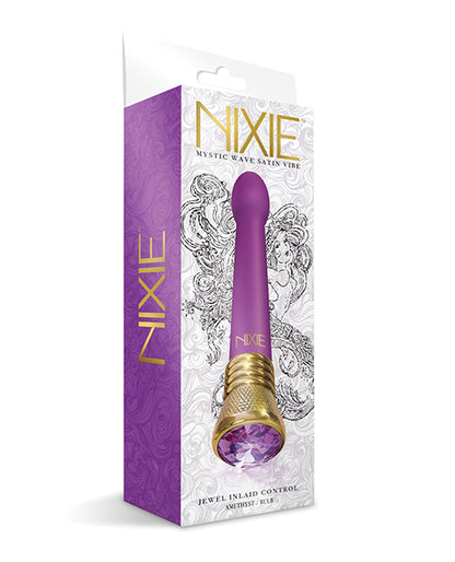 Nixie Mystic Wave Satin Bulb Vibe - 10 Function Amethyst - LUST Depot