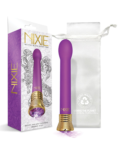 Nixie Mystic Wave Satin Bulb Vibe - 10 Function Amethyst - LUST Depot