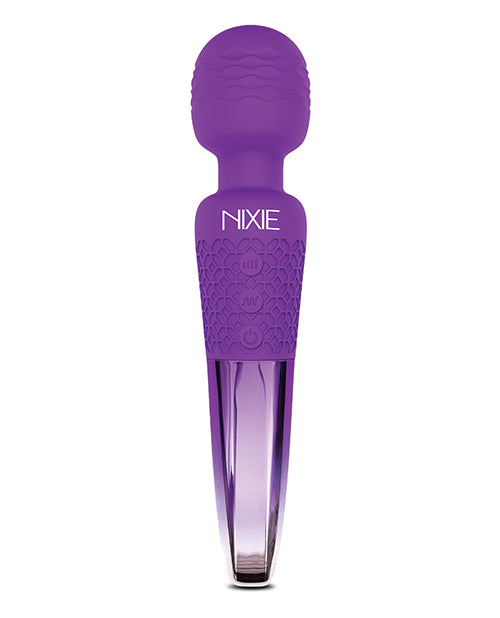 Nixie Rechargeable Wand Massager - Purple Ombre Metallic - LUST Depot