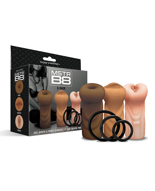 Mstr B8 Stroker Set W-c-rings - Assorted Pack Of 3 - LUST Depot