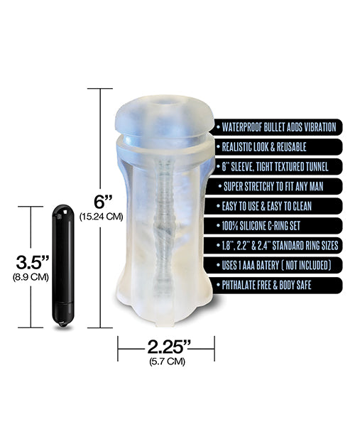 Mstr B8 Vibrating Stroker Pack  Hand Cuff - Kit Of 5 Clear - LUST Depot