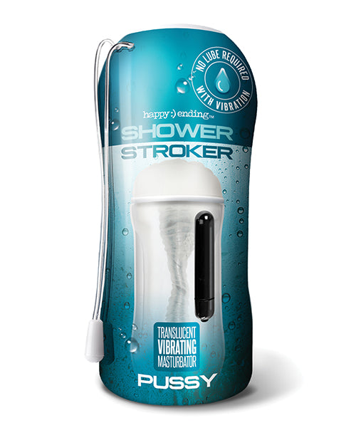 Shower Stroker Vibrating Pussy - Clear - LUST Depot