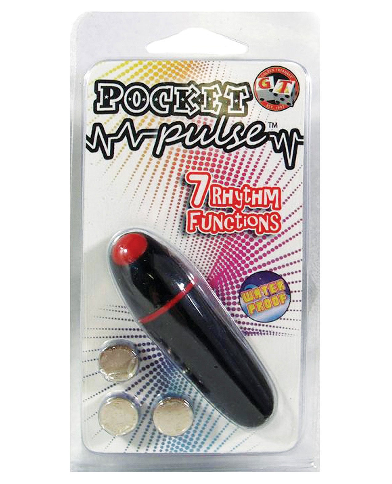 Pocket Pulse Bullet Waterproof - 7 Function Black - LUST Depot