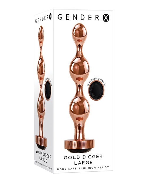 Gender X Gold Digger Large - Rose Gold-black - LUST Depot