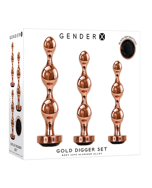 Gender X Gold Digger Set - Rose Gold-black - LUST Depot